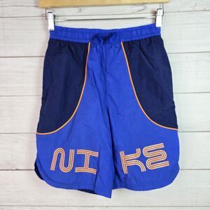 Nike Big Boys Sportswear Woven Shorts Size Large Blue DX5099 Athletic 8" Inseam